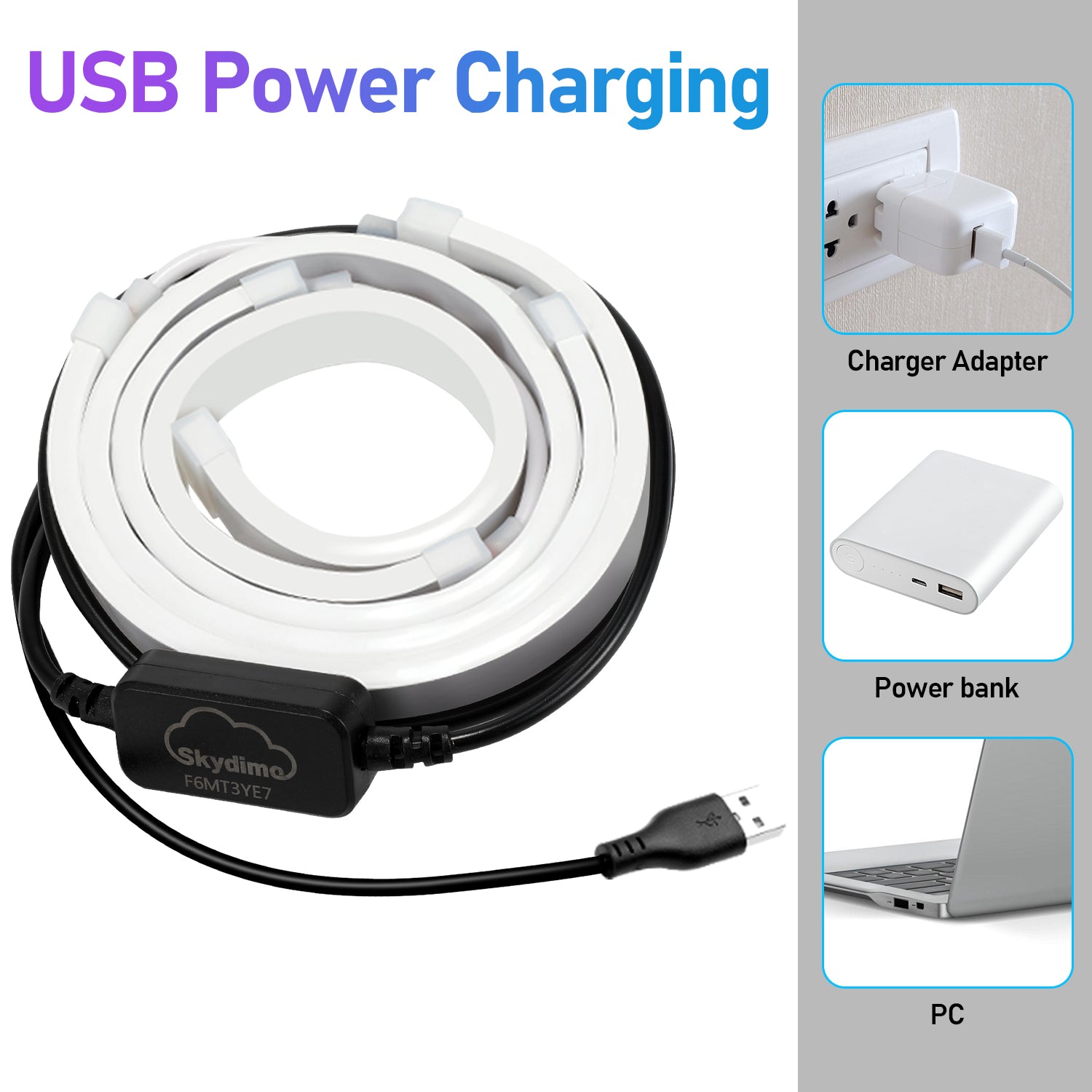 Neon LED Strip RGBIC Gaming PC Monitor Hintergrundbeleuchtung