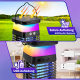 SWANEW Solar Insektenvernichter Licht UV-Licht Mückenlampe LED Elektrich RGB