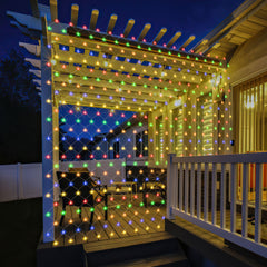 SWANEW solar lichternetz, lichternetz mit Fernbedienung, 8 Modi+TimingFunktion+MemoryFunktion, IP44, Helligkeit einstellbar