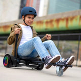 SWANEW Hoverboard Sitz, Kart Erweiterung für 6.5-10 Zoll Hoverboards, Sitzscooter Kartsitz