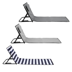 SWANEW Strandmatte, Strandliege Klappbar Beachmatte, 5-stufig Verstellbar Rückenlehne