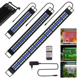SWANEW LED Aquarium Beleuchtung, 24/7 Modus, wasserdicht, 55-150cm, Aufsetzleuchte Vollspektrum Licht