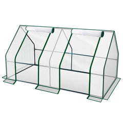 SWANEW Gewächshaus Klein, UV-beständige PE-Plane Foliengewächshaus, Tomatenhaus 180*90*90CM
