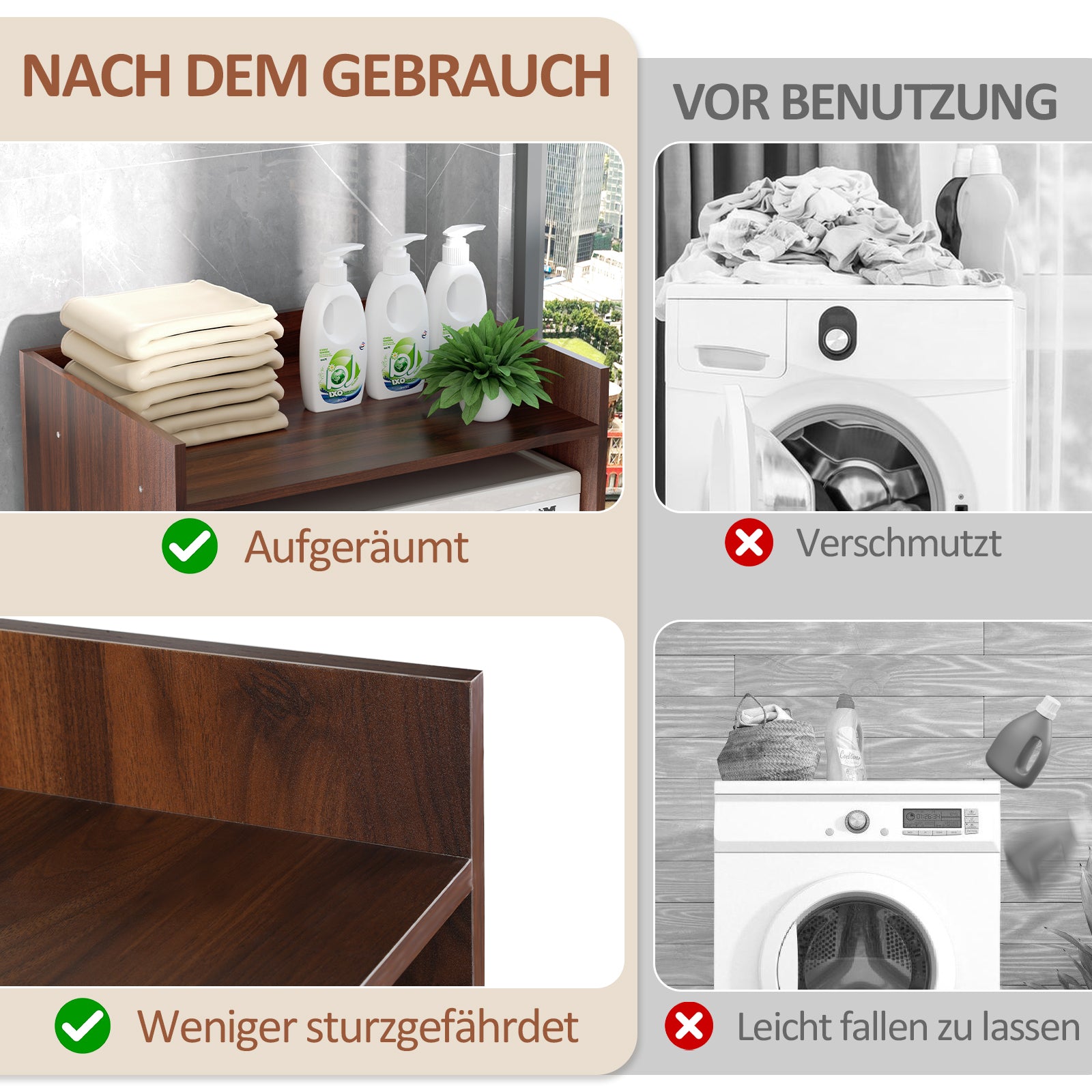 Waschmaschinenschrank für Waschmaschine Wäschetrockner