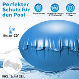 SWANEW Poolkissen Winter, Ø2/3m Rund, Pool Luftkissen, mit 2x4m Seil