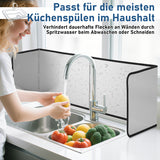 SWANEW Herd-Spritzschutzgerät Aufstellbar, Herd-Spritzblech, Geeignet für Herd Waschbecken Außenzusehrung
