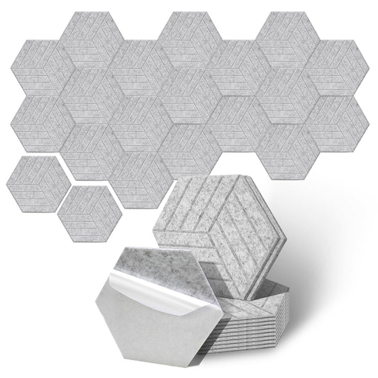 SWANEW Akustikplatten, Akustikpaneele Selbstklebend, Schallabsorber, Schalldämmwand Filz