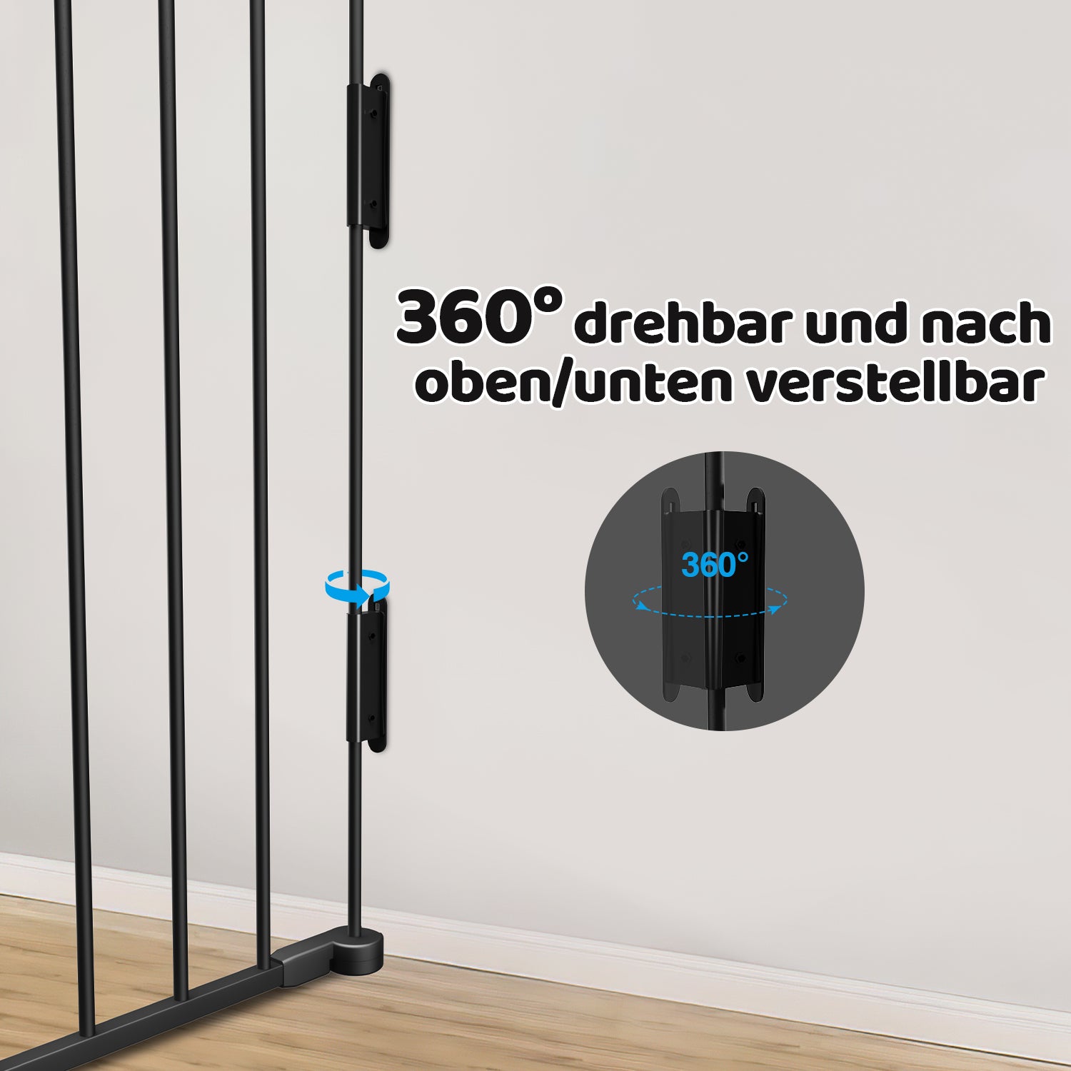 Kaminschutzgitter mit Tür Metall Absperrgitter
