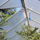 SWANEW 14x Polycarbonat Hohlkammerstegplatte Doppelstegplatte UV-beständigen Stegplatte Gewächshausplatte Für Gewächshaus Gartenbau Carports 60.5 x 121cm, 4mm | 10,25 m², Transparent