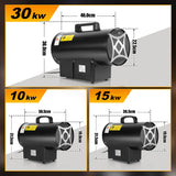 SWANEW Gasheizgebläse 10/15/30kW, Gasheizung für innenräume, Gasheizer, Gas Heizgerät