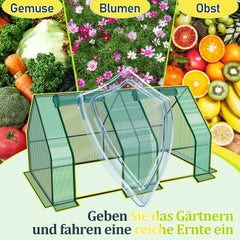 SWANEW Gewächshaus Klein, UV-beständige PE-Plane Foliengewächshaus, Tomatenhaus 180*90*90CM