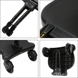 SWANEW Buggy Board mit Sitz, Kiddy Board Trittbrett, Universal Stehbrett, 360°Zweirad Design, Kinderwagen Zubehör, mit Kinderwagensitz, passend für jeden Kinderwagen erhältlich