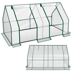SWANEW Gewächshaus Klein, UV-beständige PE-Plane Foliengewächshaus, Tomatenhaus 180*90*90CM
