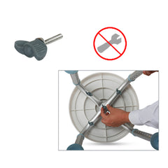 SWANEW Duschhocker für Senioren, 360°Drehbarer Runder Badhocker, höhenverstellbarer,Rutschfester Badezimmerhocker,Duschhilfe，belastbar bis 136 kg