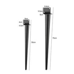 SWANEW Bodenhülse Einschlaghülse, Pfostenträger zum Einschlagen, Bodendübel