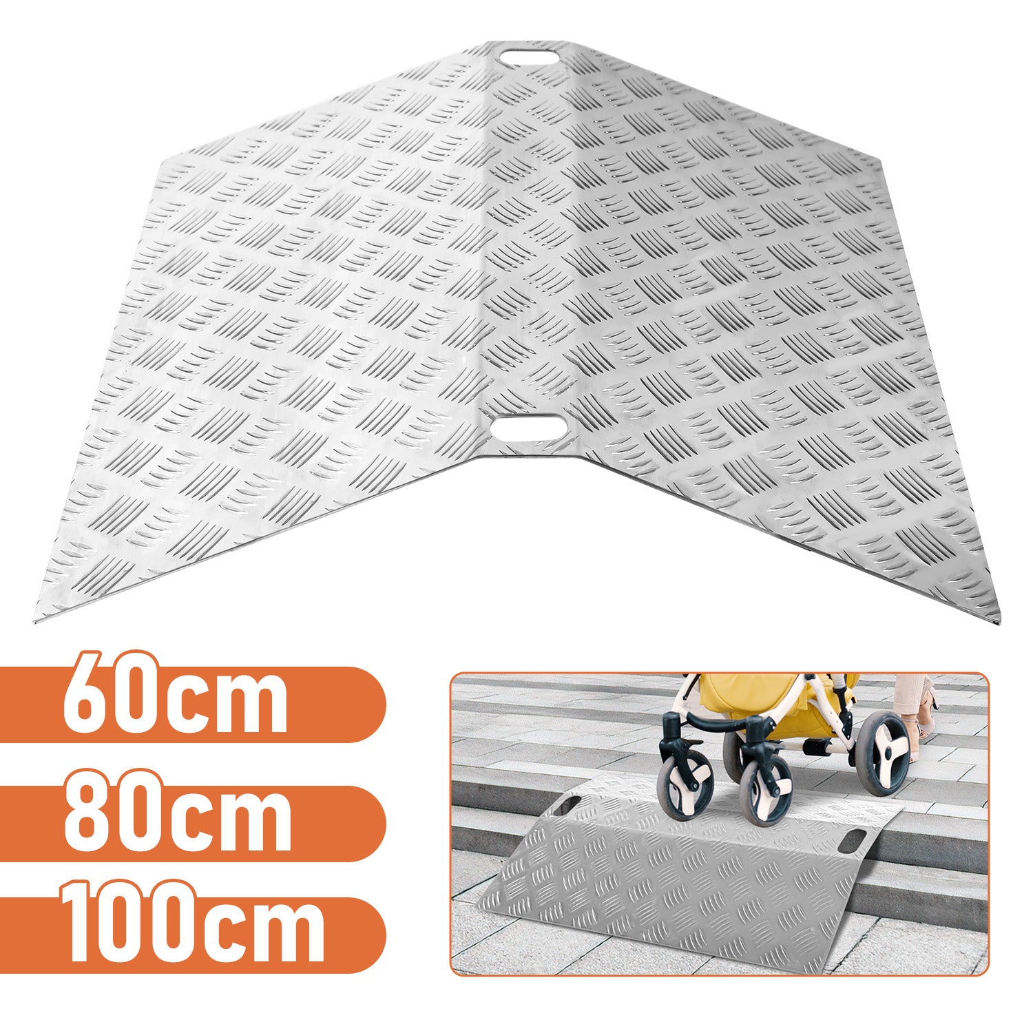 Türschwellenrampe aus Aluminium 60/80/100cm