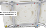 SWANEW 3 in 1 Duschhocker & Toilettenstuhl für Senioren, 36-52cm Höhenverstellbar Toilettensicherheits,Rahmen erhöhter Toilettensitz Badhocker für Erwachsene