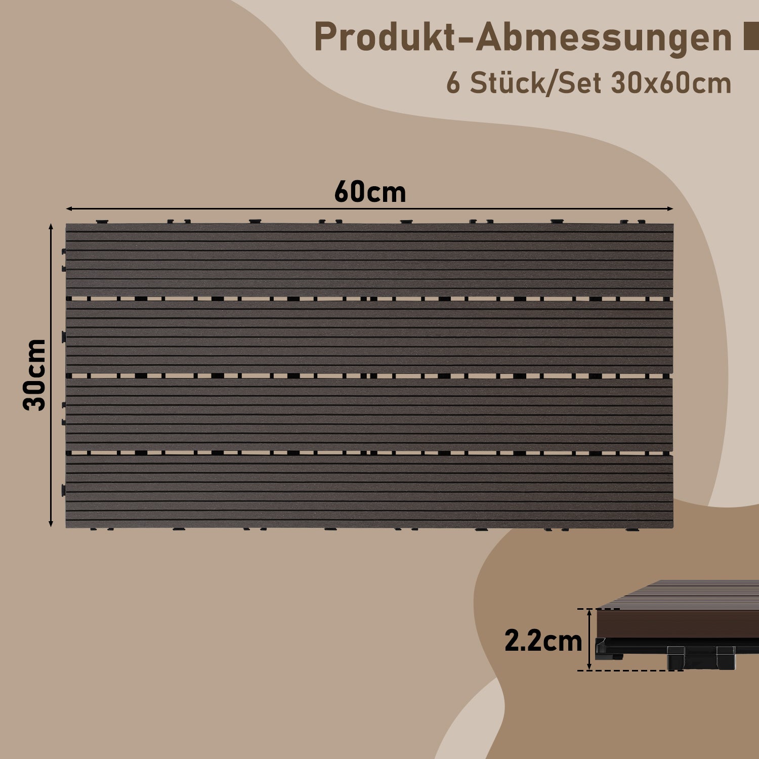 WPC Balkonfliesen