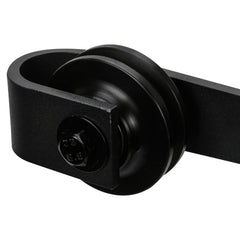 SWANEW Schiebetürbeschlag Schiebetürsystem Zubehörteil HolzSchiebetür Set mit Laufrollen und Schiene für schiebetür Zubehör Kohlenstoffstahl