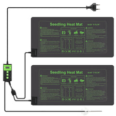 SWANEW Heizmatte Pflanzen mit Thermostat, Wärmematte, IP67 Wasserdicht, 27W/55W