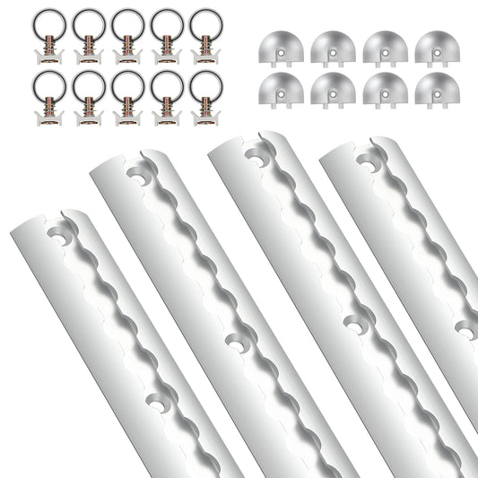 SWANEW Airlineschiene, Aluminium halbrund Airline, Zurrschienen, für Wohnmobile und LKW