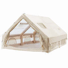 SWANEW Aufblasbares Zelt, Campingzelt, Familienzelt mit Fenster und Tür, 6.3㎡/12㎡