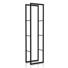 SWANEW Kaminholzregal, Brennholzregal, Holzstapelhilfe, Feuerholzregal aus Metall