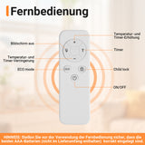 SWANEW Infrarotheizung, 450W  Elektroheizung, Standgerät, Wandmontage