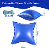 SWANEW Poolkissen Winter, Pool Luftkissen 120 x 120 cm