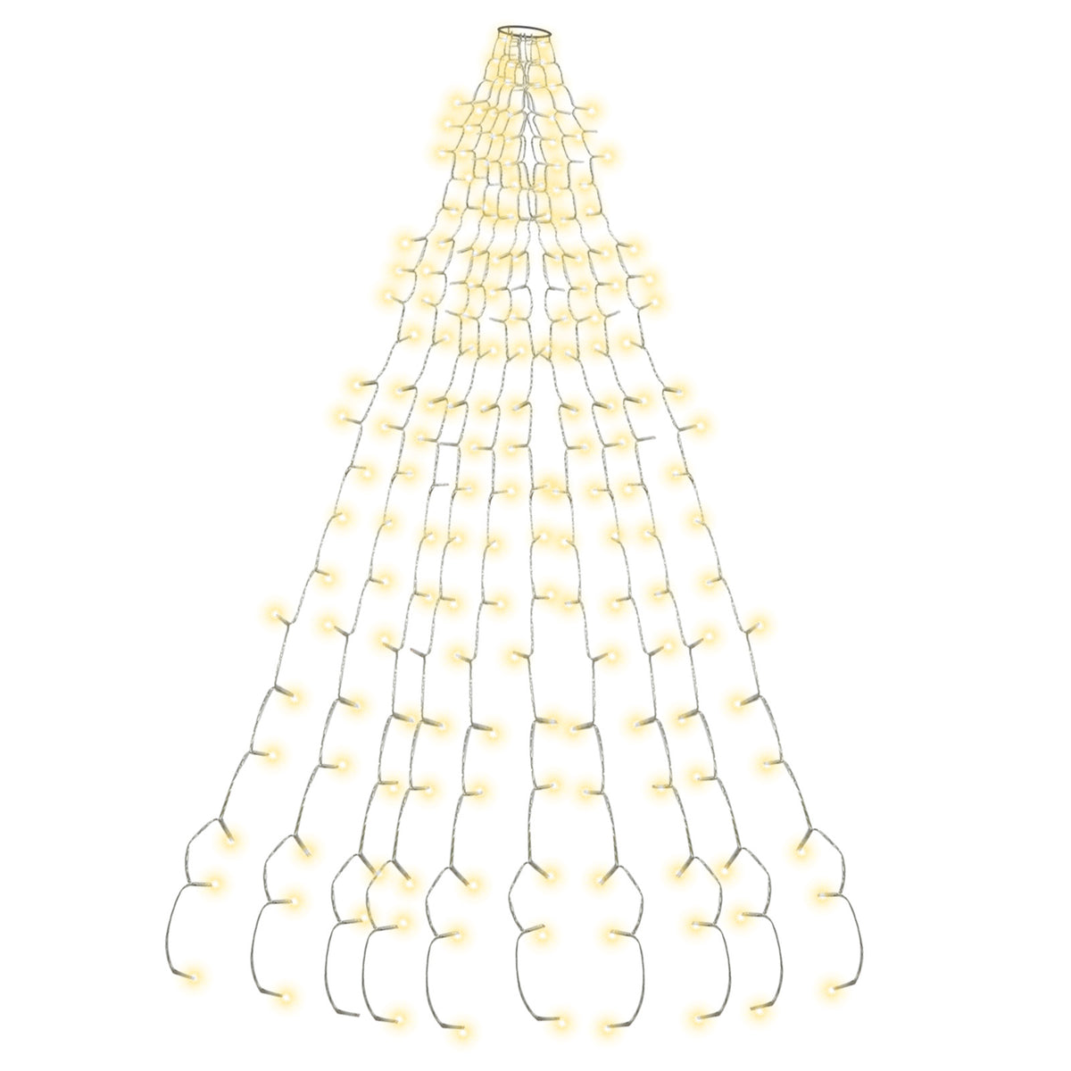 SWANEW LED lichterkette Weihnachtsbaum, Weihnachtsbaumkette, Weihnachtsbeleuchtung, mit Ring, Weihnachten Deko