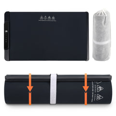 SWANEW Warmhalteplatte Elektrisch, 240W Faltbare Speisenwärmer, mit  Kindersicherung, 65x38 cm