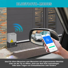 SWANEW Schiebetorantrieb Elektrischer 370W/550W, Smart WiFi Bluetooth-Steuerung Toröffner, Torantrieb