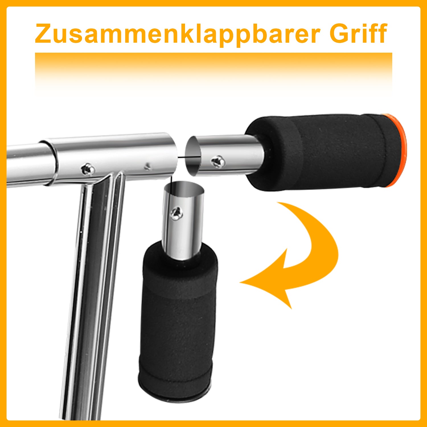 Kinderscooter Aluminium mit 205 mm Rädern & 3-fach höhenverstellbar