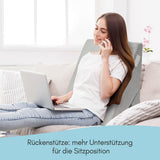 SWANEW Lesekissen Keilkissen Dreieck Rückenkissen Multifunktional Nackenrolle für Bett Sofa Büro