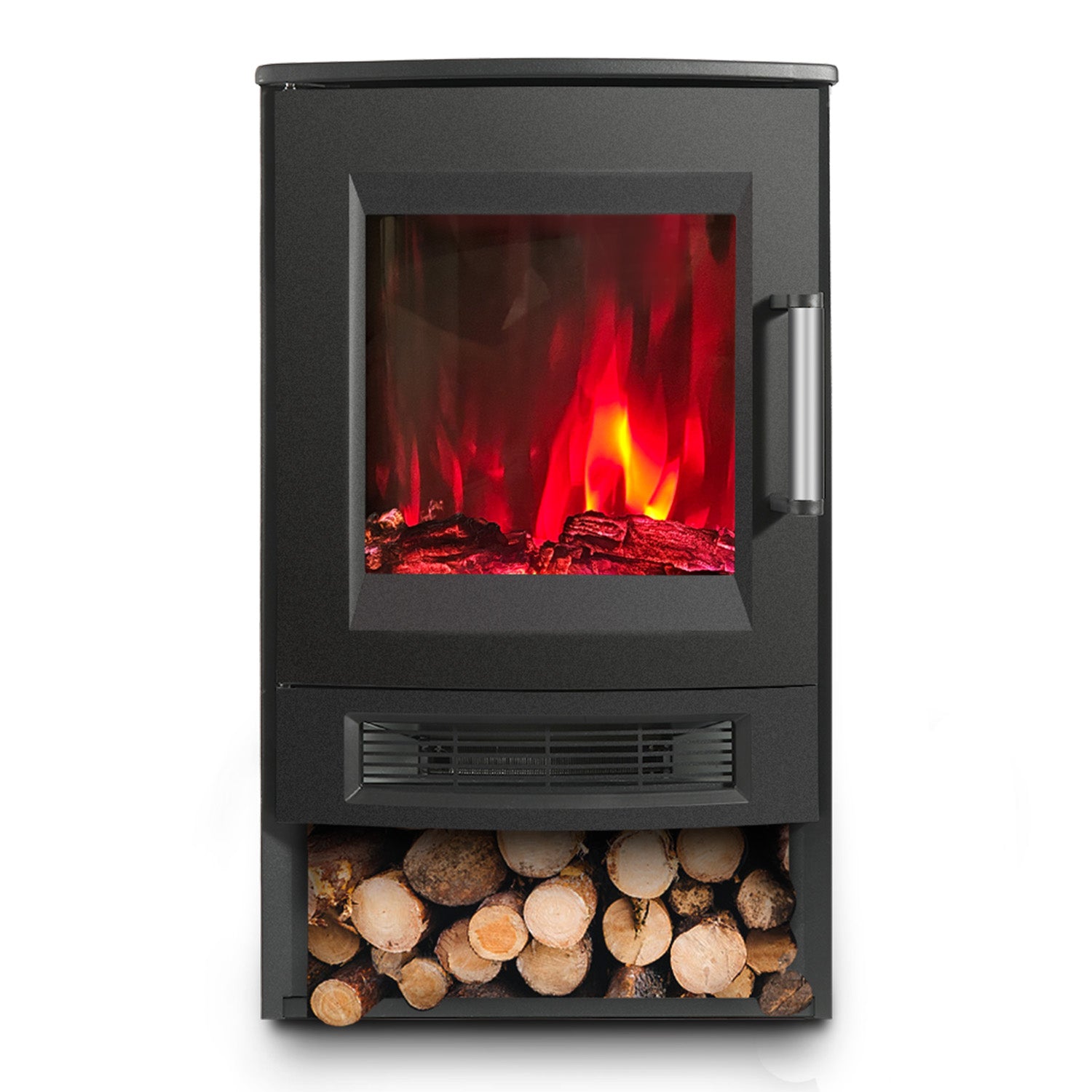 SWANEW Elektrokamin mit Heizlüfter Fernbedienung, 900/1800W Elektro Kamin mit Thermostat Heizfunktion, Timer, Elektrischer Heizung LED Kaminfeuer Effekt, WiFi Fernbedienung