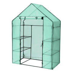 SWANEW Foliengewächshaus Gewächshaus Begehbares Gartenhäuschen Tomatenhaus