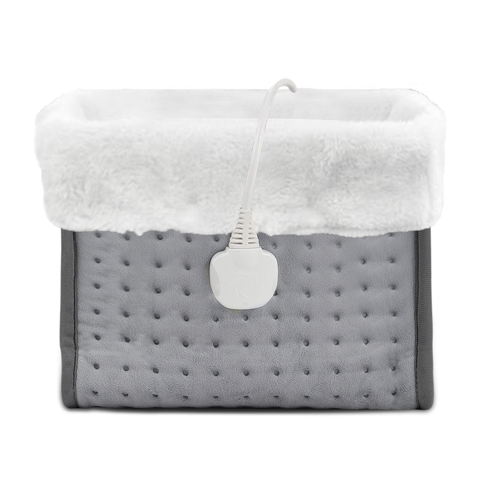 SWANEW Fußwärmer, Waschbarem, mit 10 Temperaturstufen, 45/90/120 Minuten Timer, Elektrische Fußheizung geeignet bis Schuhgröße 46