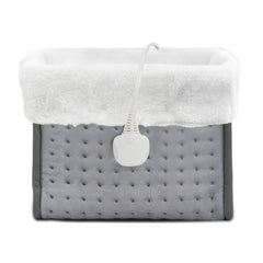 SWANEW Fußwärmer, Waschbarem, mit 10 Temperaturstufen, 45/90/120 Minuten Timer, Elektrische Fußheizung geeignet bis Schuhgröße 46