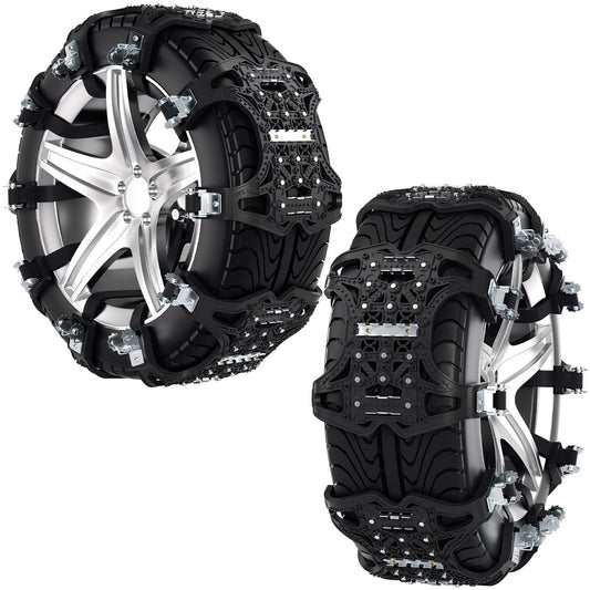 SWANEW 6/12tlg Schneeketten, Auto Anfahrhilfe, Reifenkette Anti-Rutsch