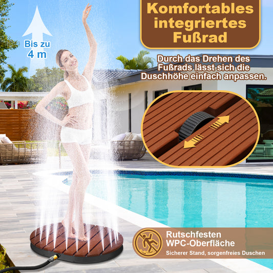 SWANEW Bodendusche, Gartendusche, Dusche Outdoor Pooldusche, rutschfeste Wetterfest Aussendusche