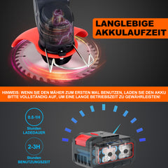 SWANEW Rasentrimmer, Rasen kantenschneider (inkl. 2X 1.5Ah Akkus und Ladegerät), 18.000 U/min, 24V
