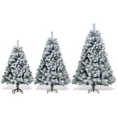 SWANEW Künstlicher Weihnachtsbaum mit Schnee, Automatischer künstlich Tannenbaum, Klapp-Schirmsystem