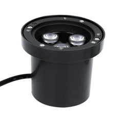 SWANEW Bodeneinbaustrahler Aussen  Warmweiß Runde Bodenstrahler, 3W IP67 WasserdichtBodenleuchte aus Edelstahl für [Energieklasse G]