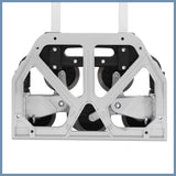 SWANEW Treppensteiger sackkarre klappbar, bis 75kg, Transportkarre extra Langer Teleskopgriff 100 cm, Aluminium treppensackkarre
