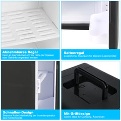SWANEW 2in1 Mini Kühlschrank Kühlbox 15L, Tragbarer Kühl- und Heizkühlschrank mit 220V AC/12V DC für den Auto- und Heimgebrauch [Energieklasse F]