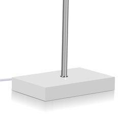 SWANEW Weihnachtsstern Tischlampe, Holzsockel, Weißer 3D-Papierstern φ42cm, Dekorative Papierstern Weihnachten Tischlampe mit Kabelschalter, E14, inkl. Leuchtmittel