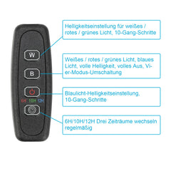 SWANEW Aquarium LED Beleuchtung RGB Spectrum, Aquarienbeleuchtung Dimmbare, Aquarium Lampe mit ausziehbarer Halterung, Aquariumleuchte