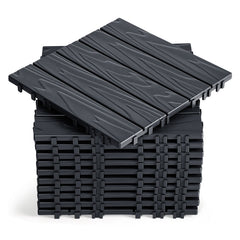 SWANEW 30x30cm PP Terrassenfliesen, Balkonfliesen, Klick-Verlegung