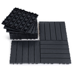 SWANEW 30x30cm PP Terrassenfliesen, Balkonfliesen, Klick-Verlegung