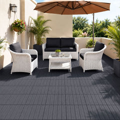 SWANEW 30x30cm PP Terrassenfliesen, Balkonfliesen, Klick-Verlegung